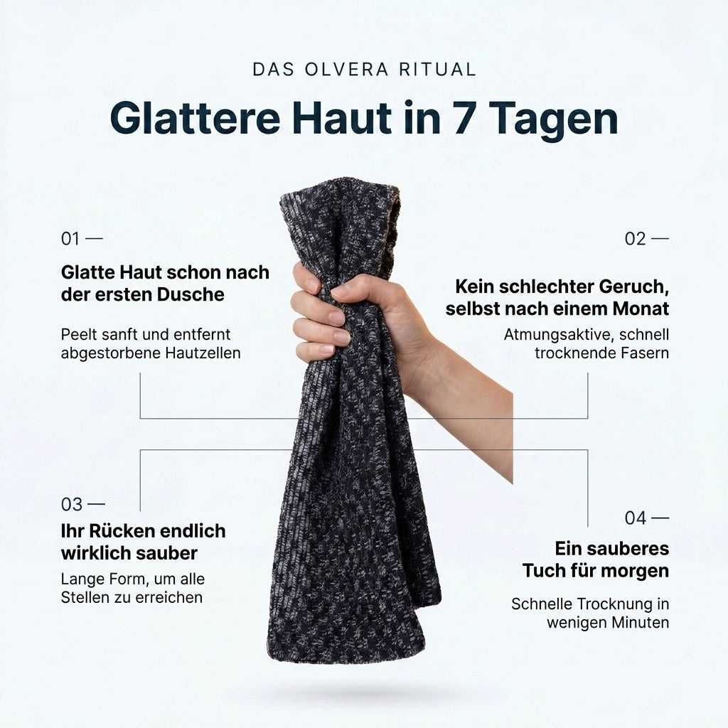 Olvera Peeling-Duschhandtuch