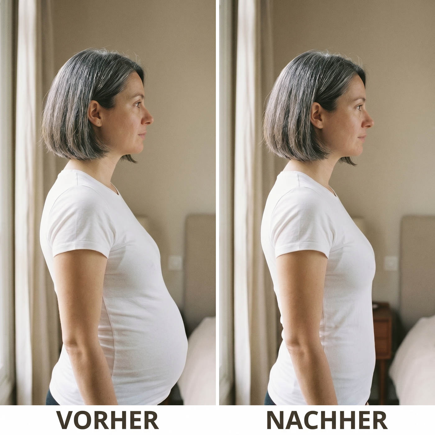 Vorher und nachher — formender Olvera Slip