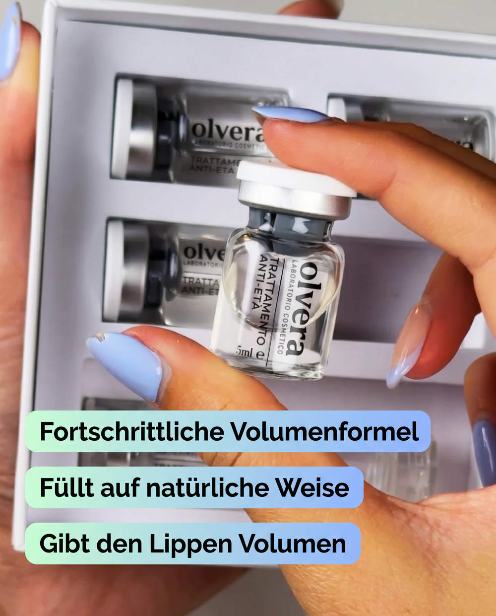 Tschüss schmale Lippen und Plissée-Fältchen