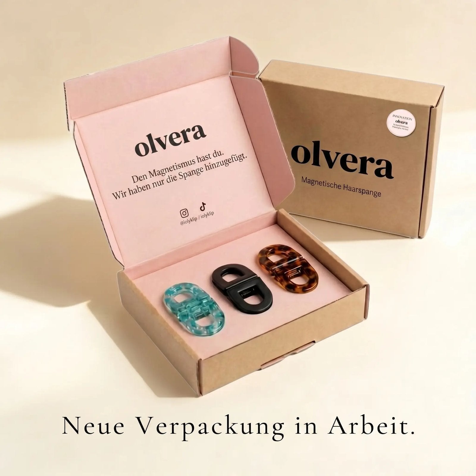 Olvera "D" - Magnetische Haarspange
