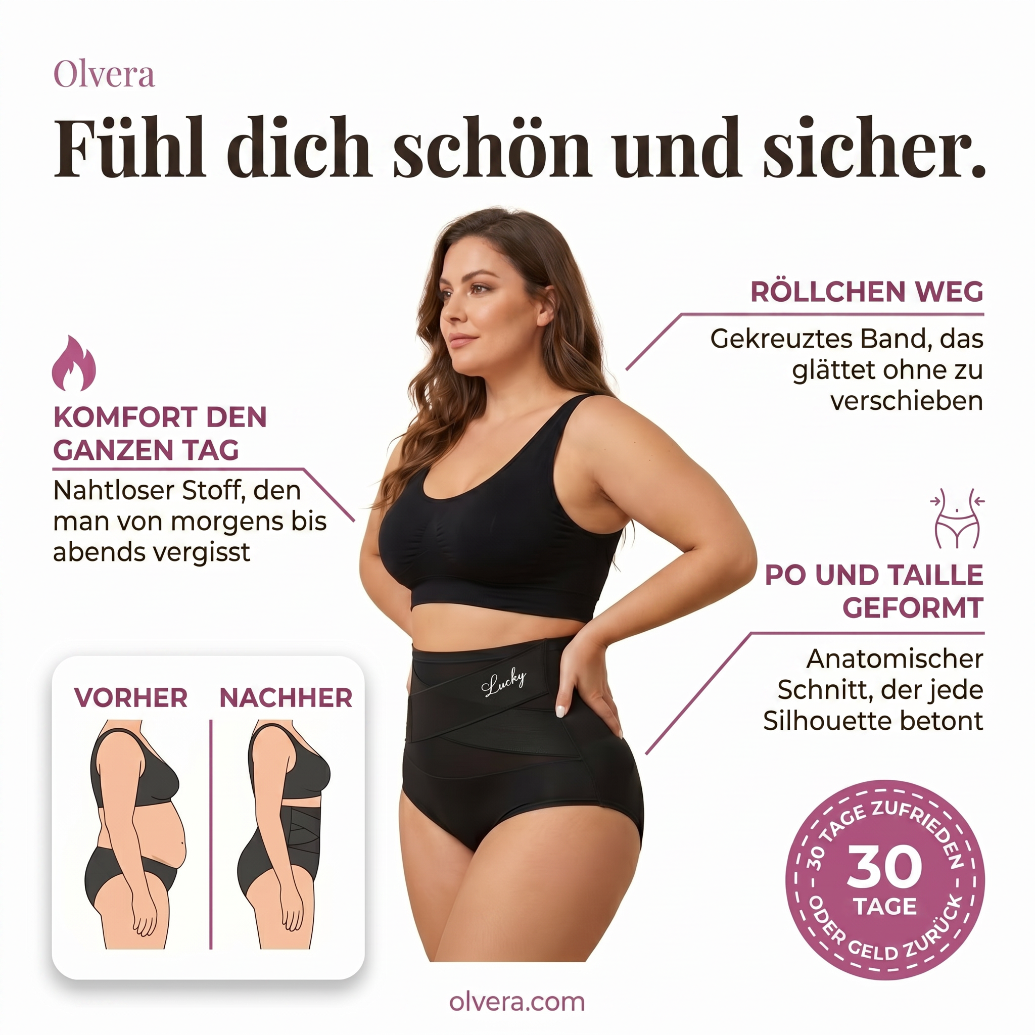 Shaping-Slip mit Hoher Taille — Nahtlose Bauchkontrolle