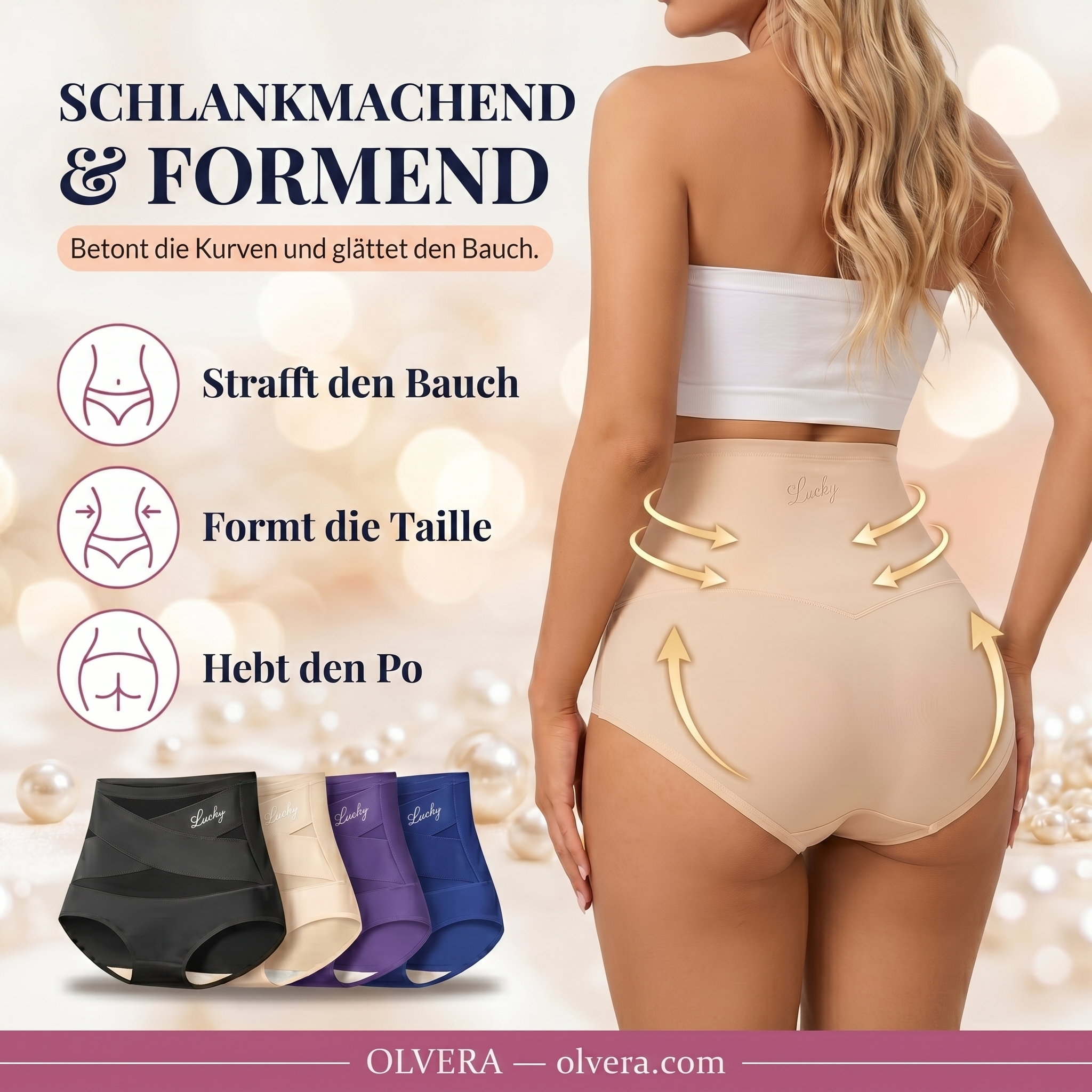 Shaping-Slip mit Hoher Taille — Nahtlose Bauchkontrolle