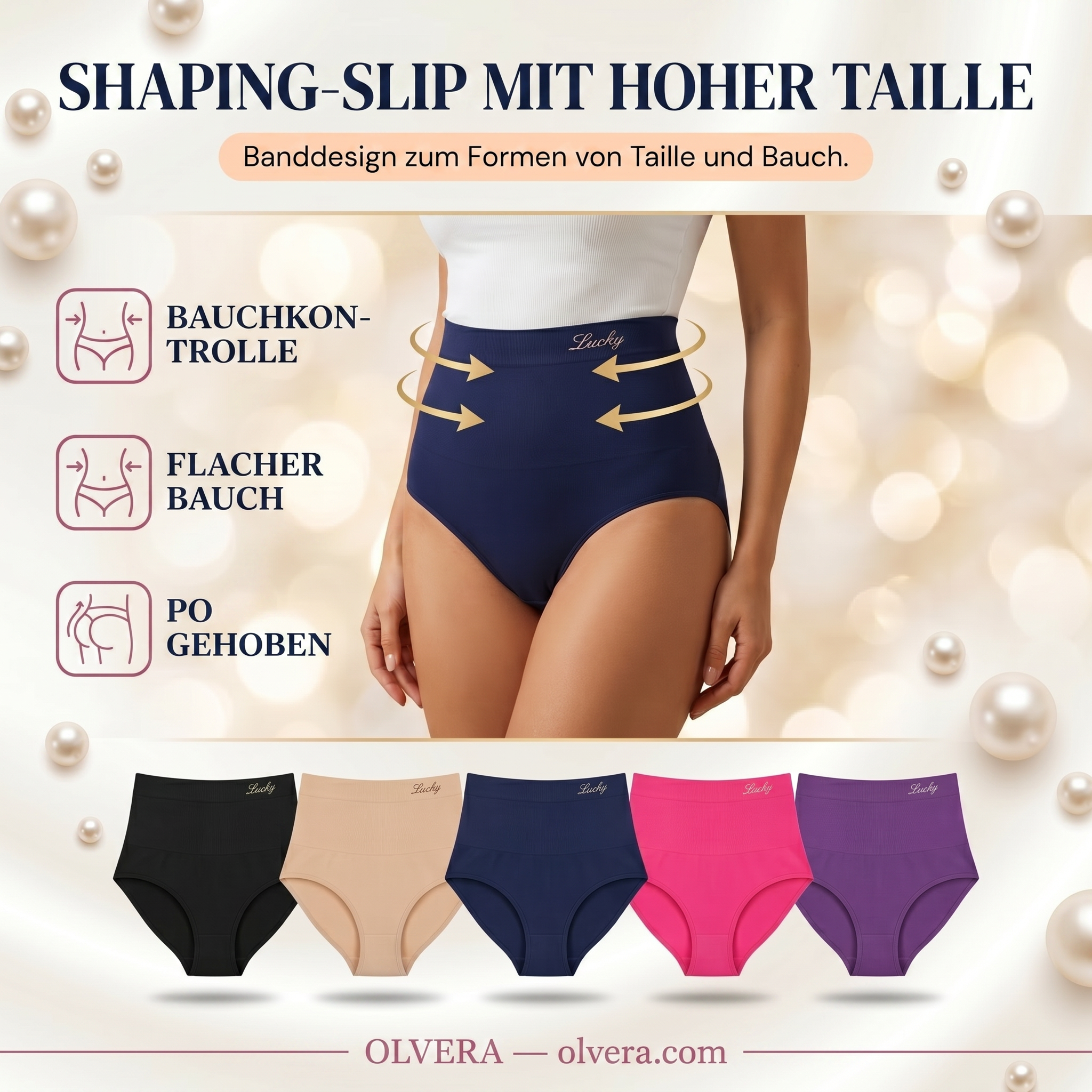 Shaping-Slip mit Hoher Taille — Nahtlose Bauchkontrolle